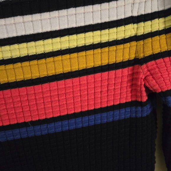 Free People Gidget Sweater Dress V Neck Long Puff Sleeve Retro Size XS - Picture 11 of 15